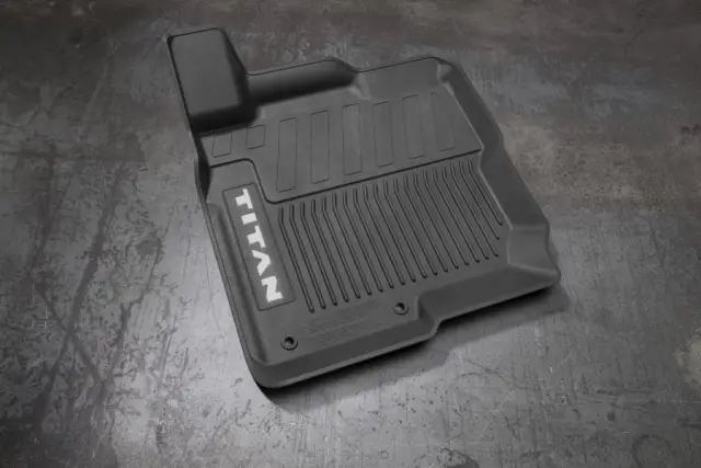 999E4W9000 - Other: 2023-2024 Nissan TITAN - All-Season High Wall Mats (4-Piece / Black) for Nissan: TITAN, TITAN XD Image