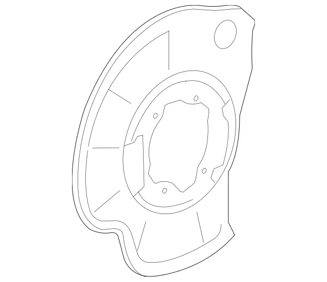 2214200244 - Brakes: Protective Metal Sheet for Mercedes-Benz: 250, 300S, CL550, CL600, CL63 AMG, CL65 AMG, S350, S400, S500, S550, S600, S63 AMG Image image