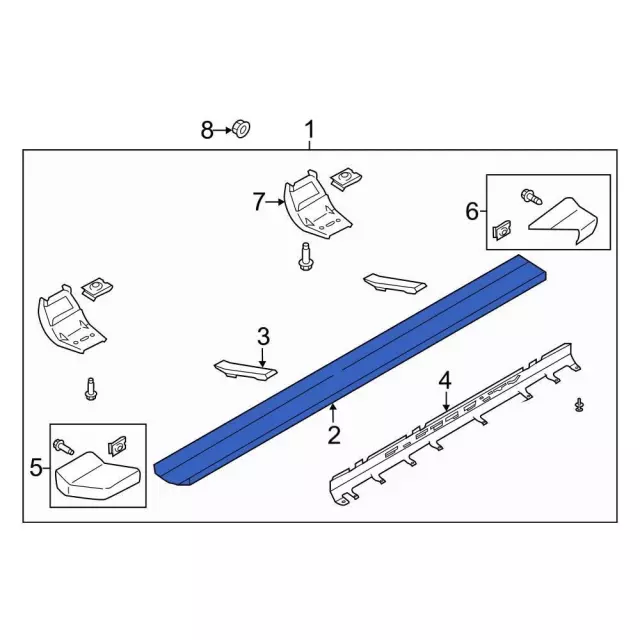 FL3Z16490C - Body: Running Board for Ford Image