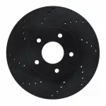 63368005L - : DFC Brake Rotor - Drilled and Slotted - Black for DYNAMIC FRICTION Image