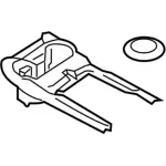 HA1Z58044D90BA - Body: Bezel for Lincoln: MKX, Nautilus Image