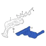 JR3Z5G232E - Exhaust: Mnfd W/Converter for Ford Image