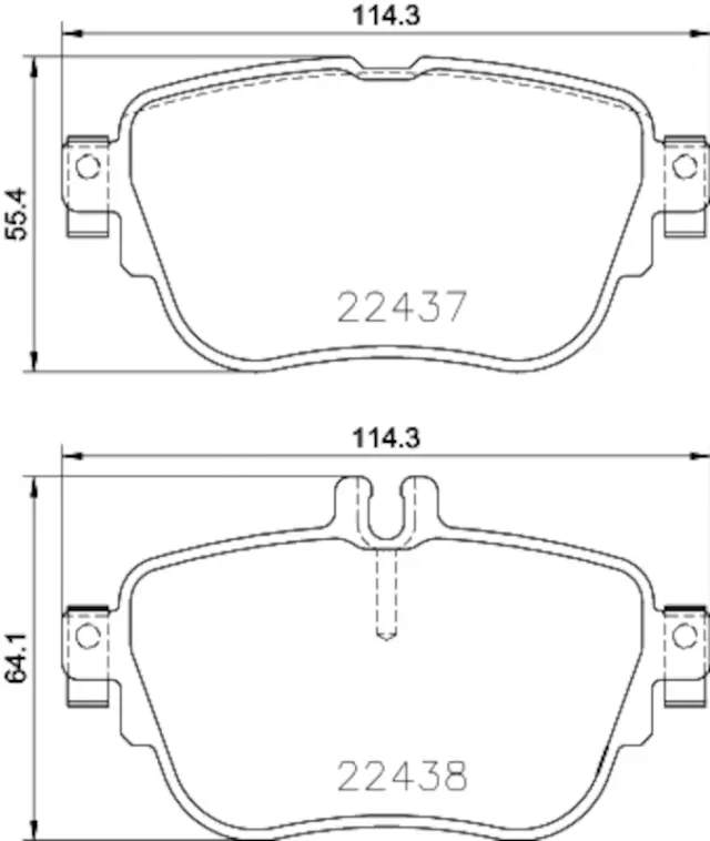 355025781 - Brakes &amp; Brake Parts: Disc Brake Pad Set for Hella Pagid Image