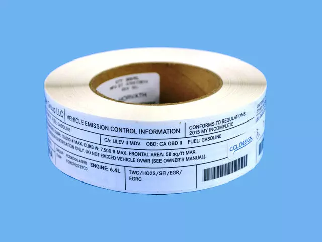 47480149AA - Labels: Vehicle Emission Control Information Label for Ram: 2500 Image