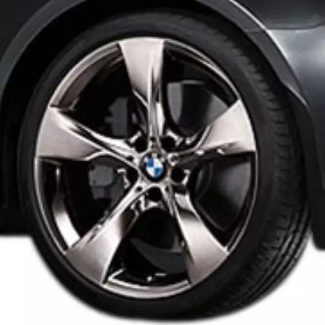 36112161555 - Wheels: Star Spoke 311 In Mid-Night Chrome Wheel &amp; for BMW: 740i, 740Li, 740Li xDrive, 750i, 750i xDrive, 750Li, 750Li xDrive, 760Li Image