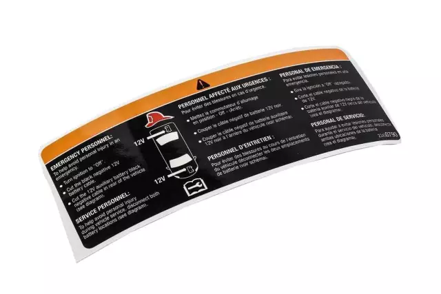 Battery Warning Label - GM (23430790)