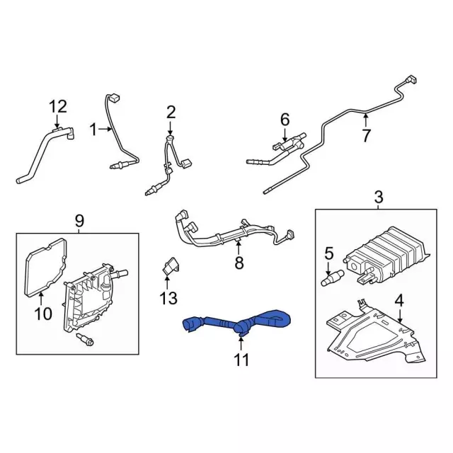 LB5Z6A664B - : Vent Hose for Ford: Bronco, Explorer, Ranger Image