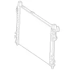 1715000003 - Cooling System: Radiator for Mercedes-Benz Image