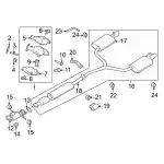 FB5Z5F250A - : Muffler &amp; Pipe for Ford: Explorer Image