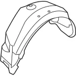 FB5Z7828371C - : Splash Shield - Driver's Side (LH) for Ford: Explorer, Police Interceptor Utility Image