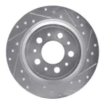 63127024R - : DFC Brake Rotor - Drilled and Slotted - Silver for DYNAMIC FRICTION Image