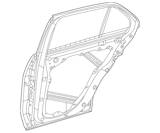 1677303701 - Rear Doors: Rear Door for Mercedes-Benz: GLS450, GLS580, GLS63 AMG, Maybach GLS600 Image image