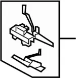 88641AC80A - Body: Folding Seat Latch for Infiniti Image