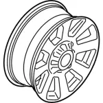 HC3Z1007D - Suspension: Wheel, Alloy for Ford: F-250 Super Duty, F-350 Super Duty, F-450 Super Duty Image