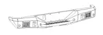373120T - : Rockline Rear Full Width Bumper for Jeep Gladiator for Go Rhino Image