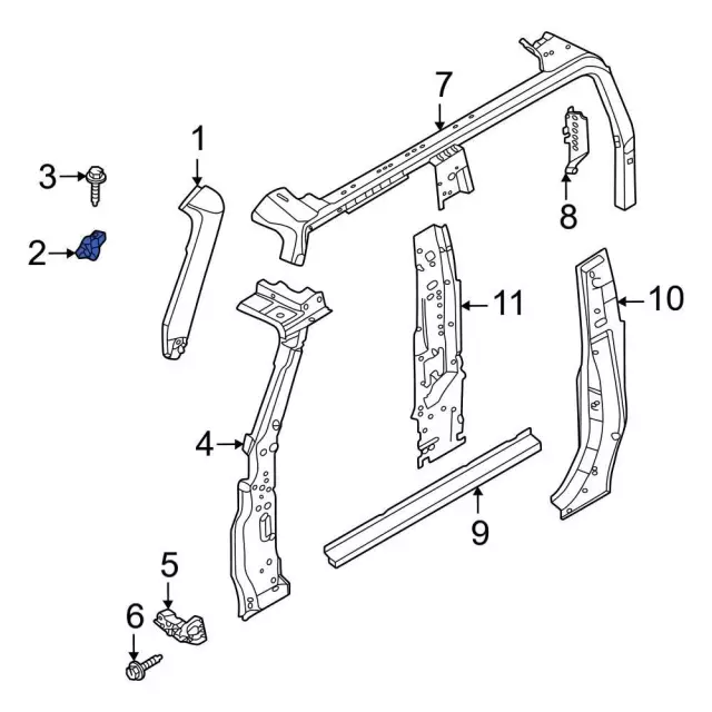 M2DZ78025A00B - : Upper Bracket for Ford: Bronco Image