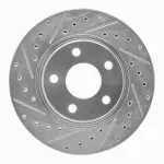 63152024L - : DFC Brake Rotor - Drilled and Slotted - Silver for DYNAMIC FRICTION Image