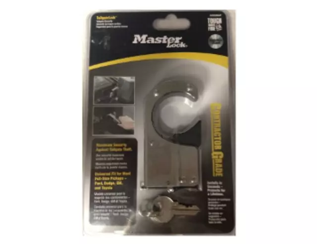 VFL3Z18168A - Exterior: Tailgate Lock By Master Lock for Ford: F-150, F-250 Super Duty, F-350 Super Duty, F-450 Super Duty, F-550 Super Duty Image