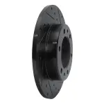 63376095R - : DFC Brake Rotor - Drilled and Slotted - Black for DYNAMIC FRICTION Image