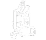 2225455340 - : Camera Mount Bracket for Mercedes-Benz Image