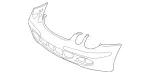 2118853025 - Attachment Parts: Trim, Bumper for Mercedes-Benz Image