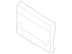 1638850381 - Attachment Parts: License Plate Holder for Mercedes-Benz Image
