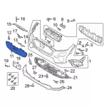 LK9Z8419BA - Body: Insert Panel for Ford: Mustang Mach-E Image