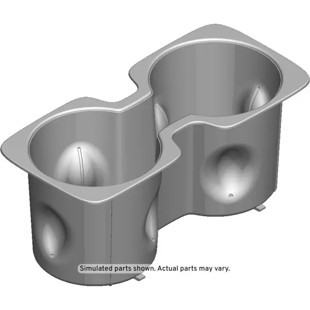 23467144 - : Front Floor Console Cup Holder Liner for Chevrolet: Silverado 1500, Silverado 2500 HD, Silverado 3500 HD | GMC: Sierra 1500, Sierra 2500 HD, Sierra 3500 HD Image