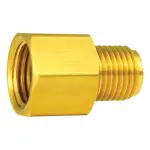 BLF26B - : Brass Adapter, Female(9/16-18 Inverted), Male(1/2-20 Inverted), 1/bag for AGS Image