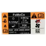 LJ9Z1503050B - Body: AC Label for Ford: Mustang Mach-E Image