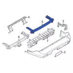 NZ6Z17724S - Body: Impact Bar for Ford: Maverick Image