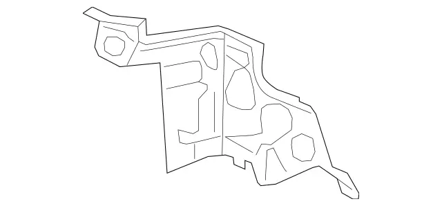 1666208401 - Front-End Assembly, Front Panel: Partition for Mercedes-Benz: GL450, GLE400, GLE43 AMG, GLE450 AMG, GLE550e, GLS450, ML400 Image image