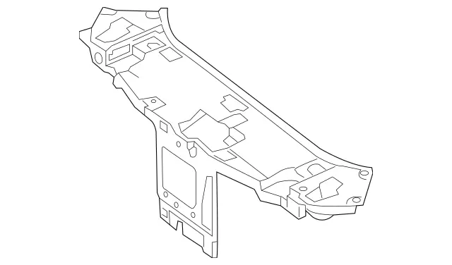 2226209901 - Cowl, Front Panel: Stiffener for Mercedes-Benz: Maybach S550, Maybach S560, Maybach S600, Maybach S650, S450, S550, S550e, S560, S600, S63 AMG, S65 AMG Image image
