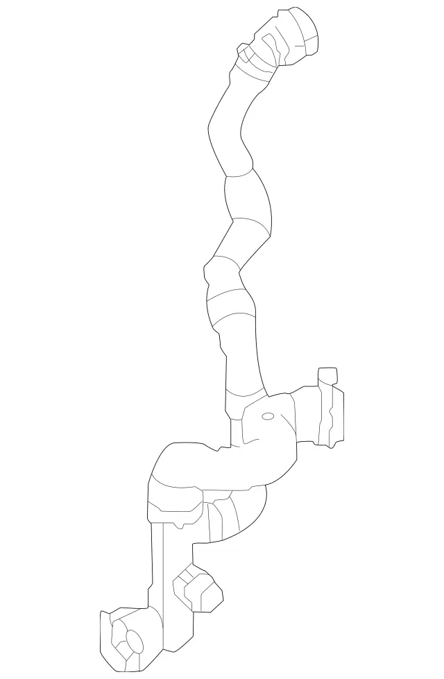 1775017201 - Radiator: Coolant Line for Mercedes-Benz: A35 AMG, CLA35 AMG, GLA35 AMG, GLB35 AMG Image image