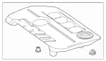 2600107600 - : Engine Cover for Mercedes-Benz Image