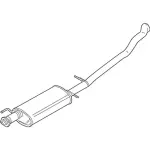 FL1Z5230D - : Muffler &amp; Pipe for Ford: Expedition | Lincoln: Navigator Image