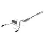 M5200FTBR - : 2021-2025 F-150 Touring Exhaust-Black-Rear Exit for Ford Performance Parts Image