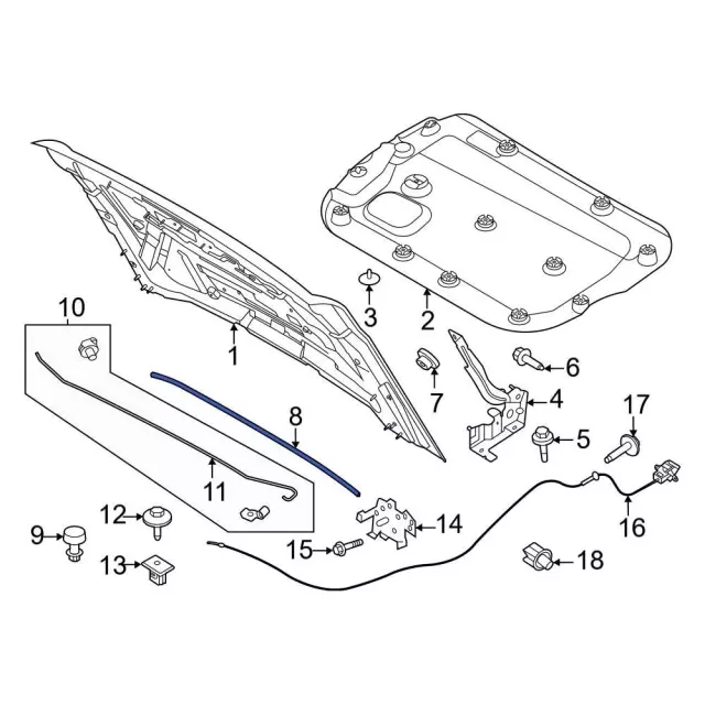 M2DZ16B990C - : Weatherstrip for Ford: Bronco Image