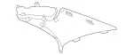 22069046258H21 - : Upper Quarter Trim for Mercedes-Benz Image