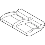 DT1Z1763805XB - Body: Cushion Cover for Ford: Transit Connect Image