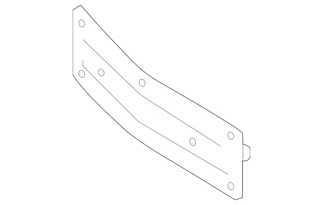 2138807800 - Detachable Parts: License Plate Holder for Mercedes-Benz: E300, E350, E43 AMG, E53 AMG, E63 AMG S Image image