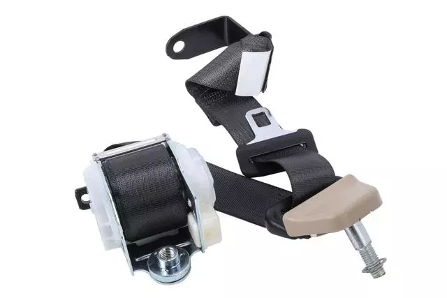 89027203 - : Ebony Rear Driver Side Seat Belt with Retractor for GM Image