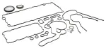 976720 - : Gasket Kit, crankcase for Elring Image