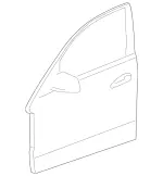 2127205400 - Driver Door: Driver Door for Mercedes-Benz: E250, E350, E400, E550, E63 AMG, E63 AMG S Image