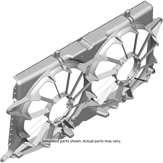 23390829 - : Engine Cooling Fan Rear Shroud for Cadillac: Escalade, Escalade ESV | Chevrolet: Suburban, Suburban 3500 HD, Tahoe | GMC: Yukon, Yukon XL Image