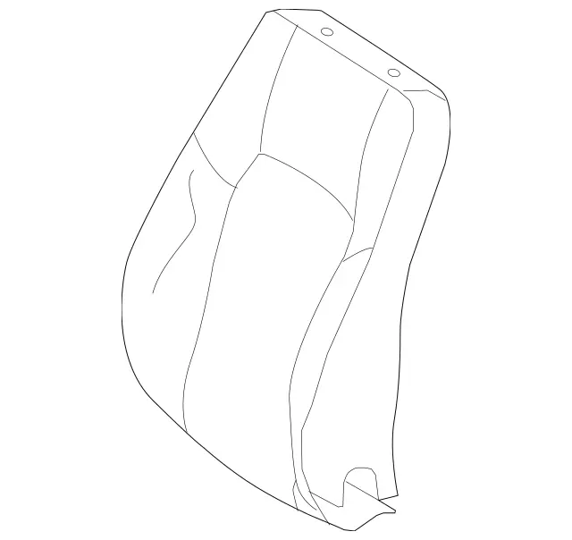 46391008048P76 - Body: Seat Back Cover for Mercedes-Benz Image