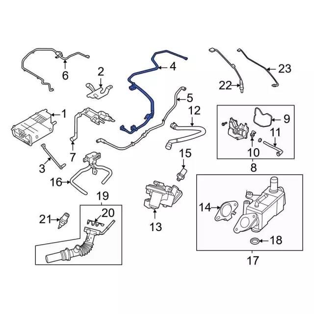 LX6Z9D333Y - Emission System: Vapor Hose for Ford: Escape Image