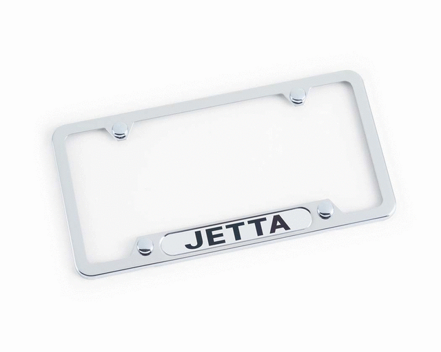ZVW355011 - Exterior: License Plate Frame - Jetta - Polished for Volkswagen Image