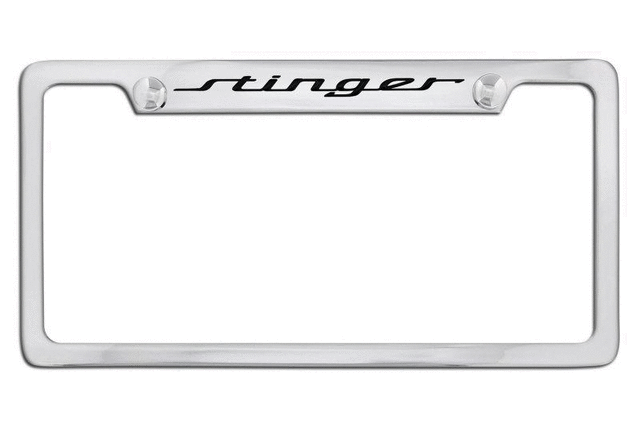UR017AY001CK - Exterior: License Plate Frame - Chrome - Upper Logo for Kia: Stinger Image