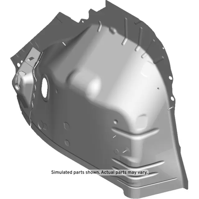 95231605 - Body: Passenger Side Rear Wheelhouse with Support, Reinforcements, Brackets, Nuts, and Studs for GM Image